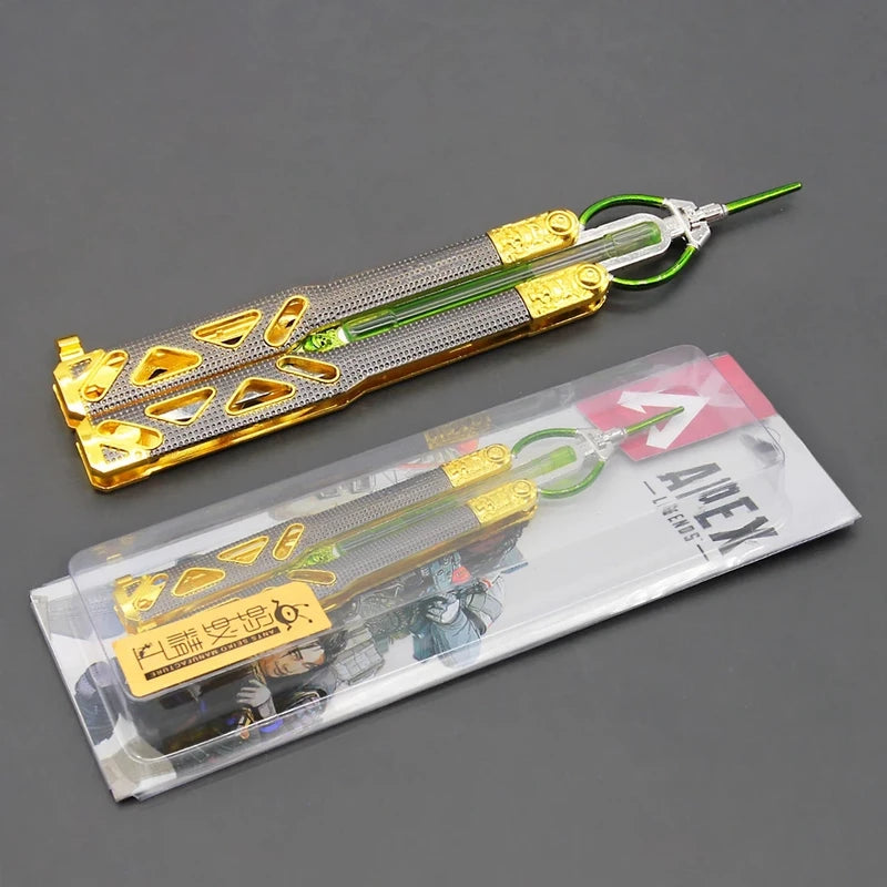 Glow-in-the-Dark Blade Dagger Toy with Alloy Non-Cutting Edge for Training