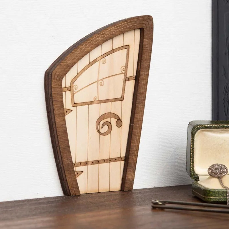 Miniature Fairy Doors for Trees Outdoor Garden Decor - Wood Fairy Garden Accessories