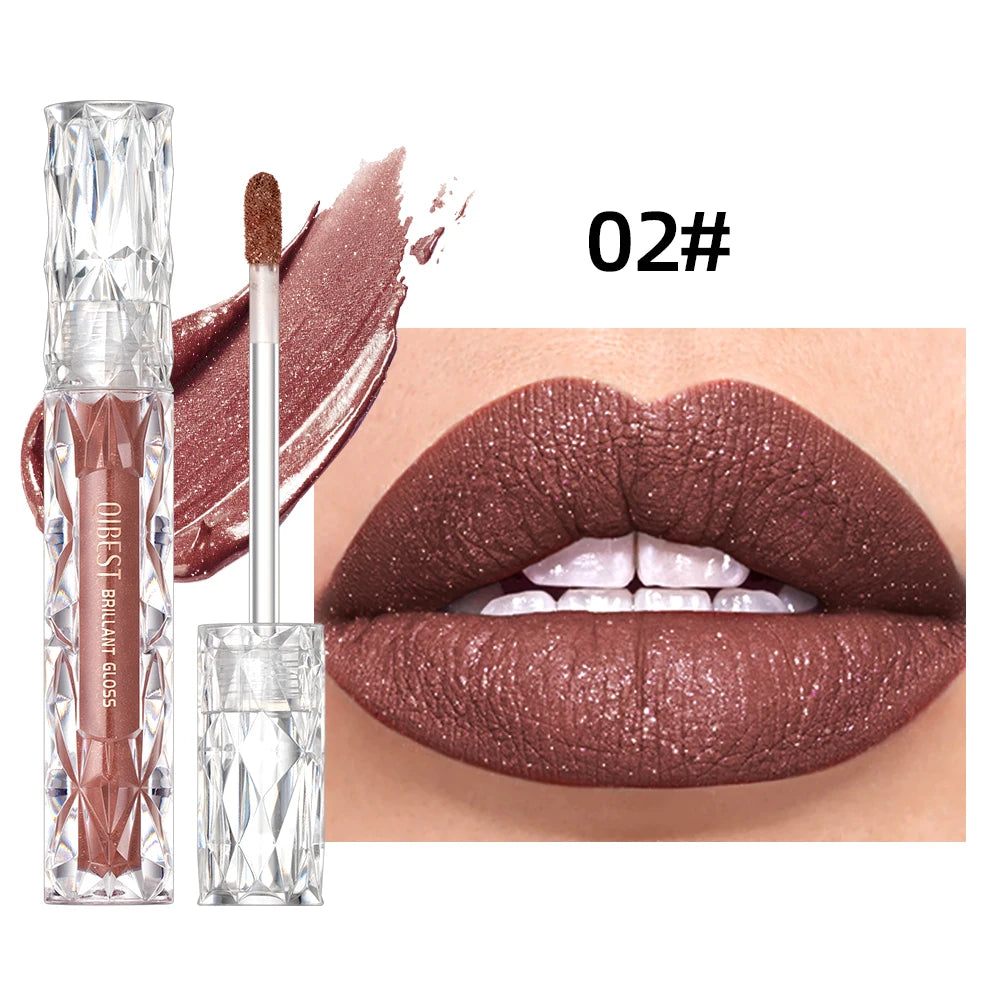 Glitter Shimmer Liquid Lipstick Waterproof Lip Gloss Long Lasting Lip Tint