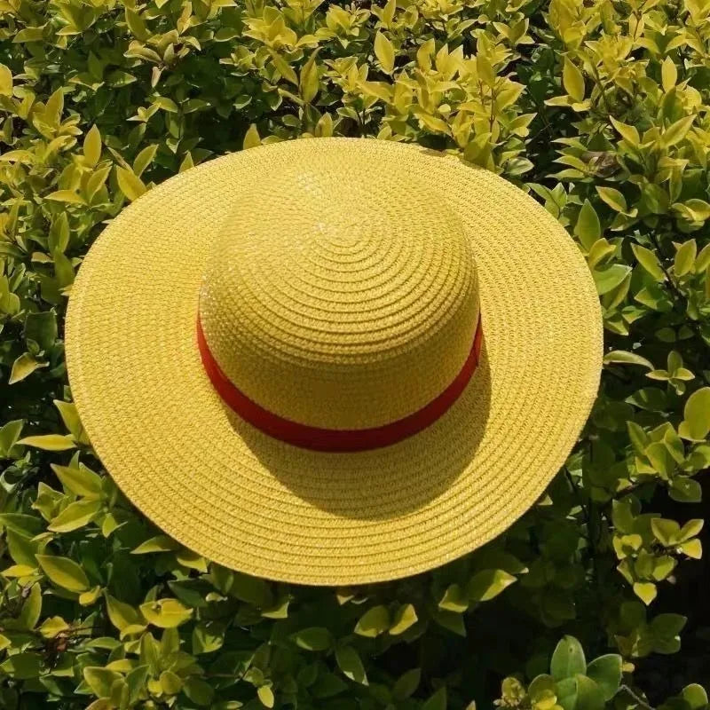 Yellow Straw Hat for Men - Summer Casual Beach Sun Protection Hat