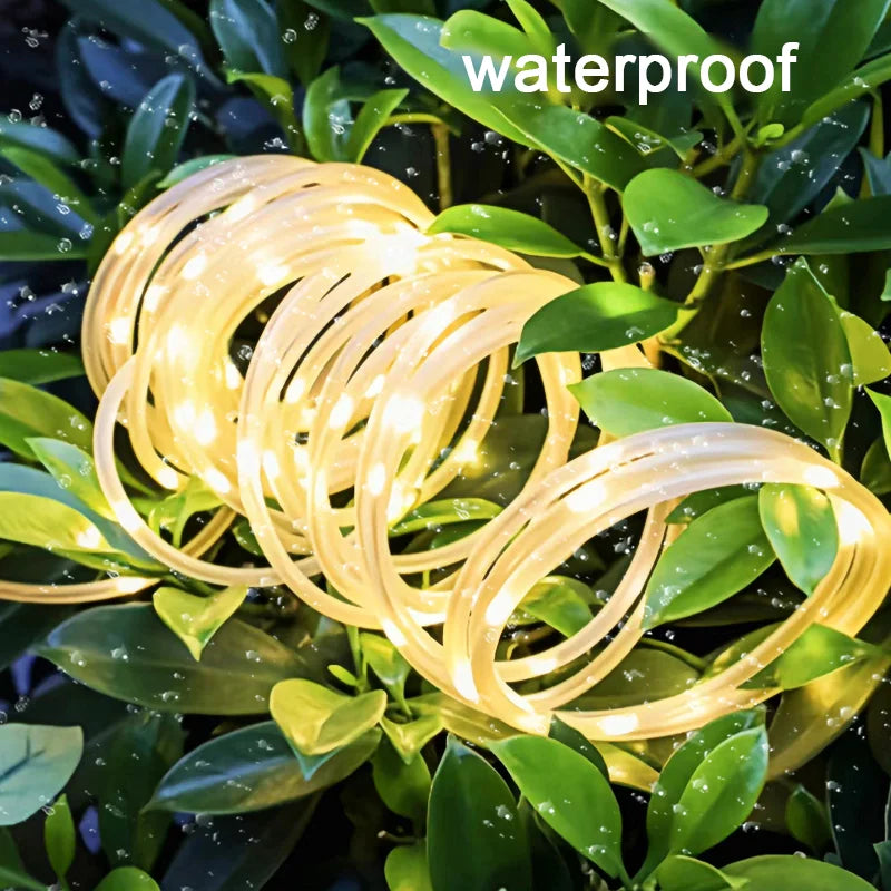 Outdoor Solar Rope Light Waterproof Garden Christmas Decoration 7m-32m