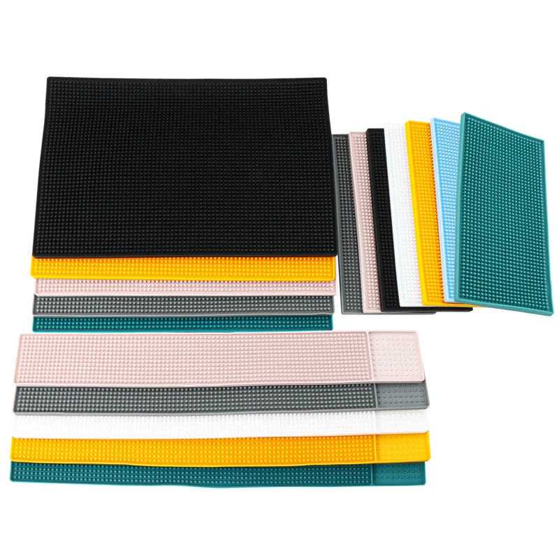 Heavy Duty Silicone Bar Mat for Spill Containment - Dishwasher Safe, Perfect for Bars and Restaurants