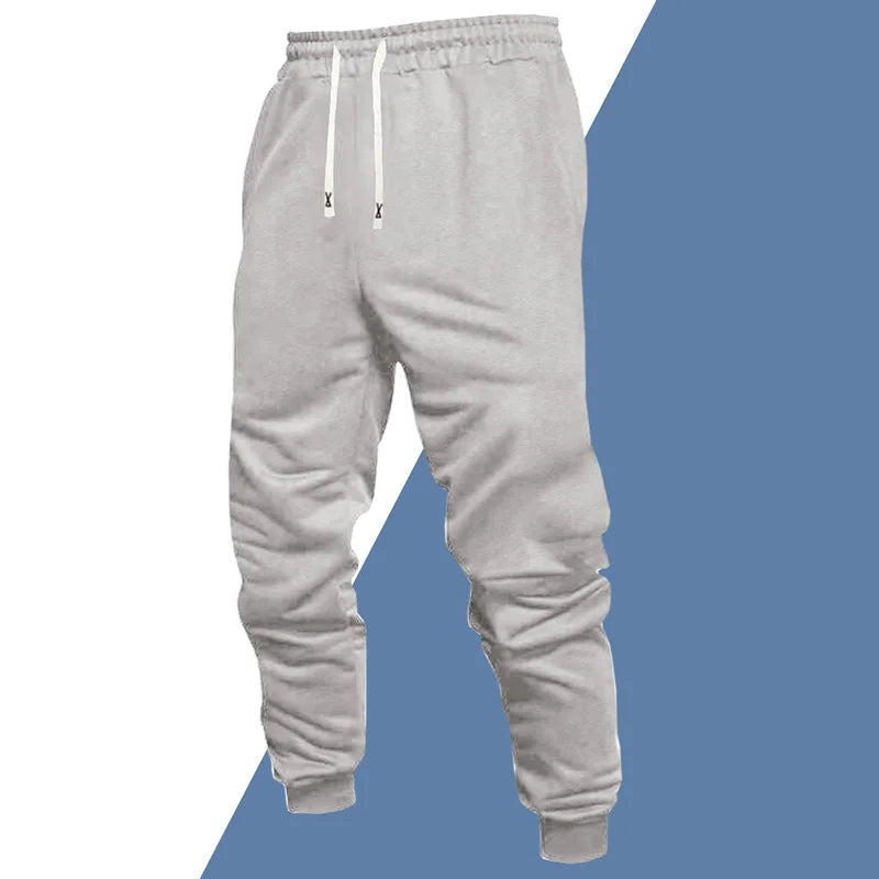 Men's 4-Piece Casual Sports Pants with Ankle Tie for Outdoor Jogging All Year