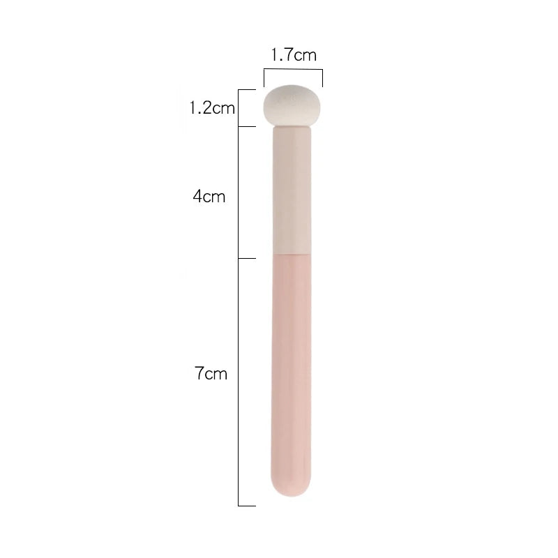 Professional Lip & Concealer Makeup Brush Set - Round Sponge Applicators, Travel Friendly
