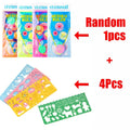 Kids Drawing Stencil Set with Animal Themes for Art & Craft Projects