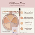 Color Correcting Concealer Palette - Brightens & Covers Dark Circles - Vegan Makeup