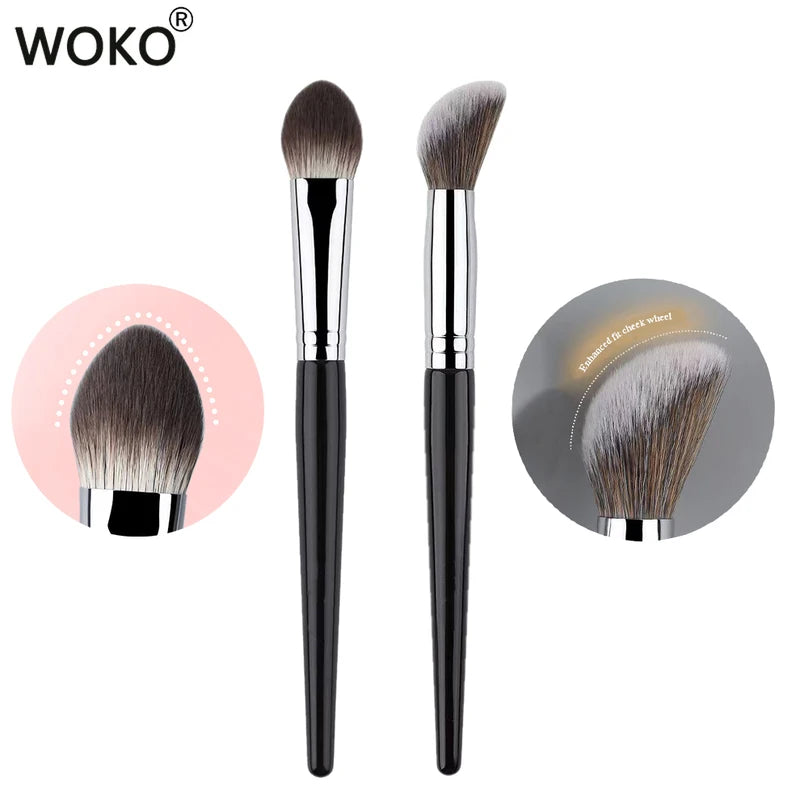 Cream Blush Brush for Fingertip & Stippling Application - Synthetic Hair Makeup Tool
