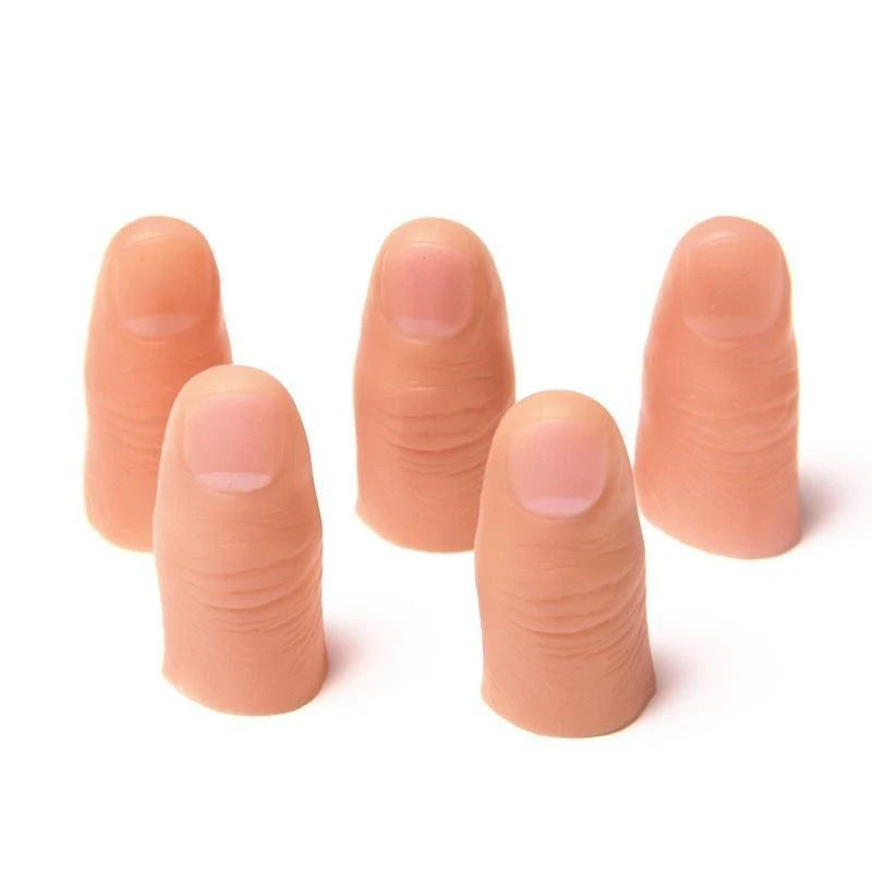 Fake Finger Magic Trick Props - Realistic Silicone Close-Up Vanishing & Appearing Finger Toy for Pranks and Performances
