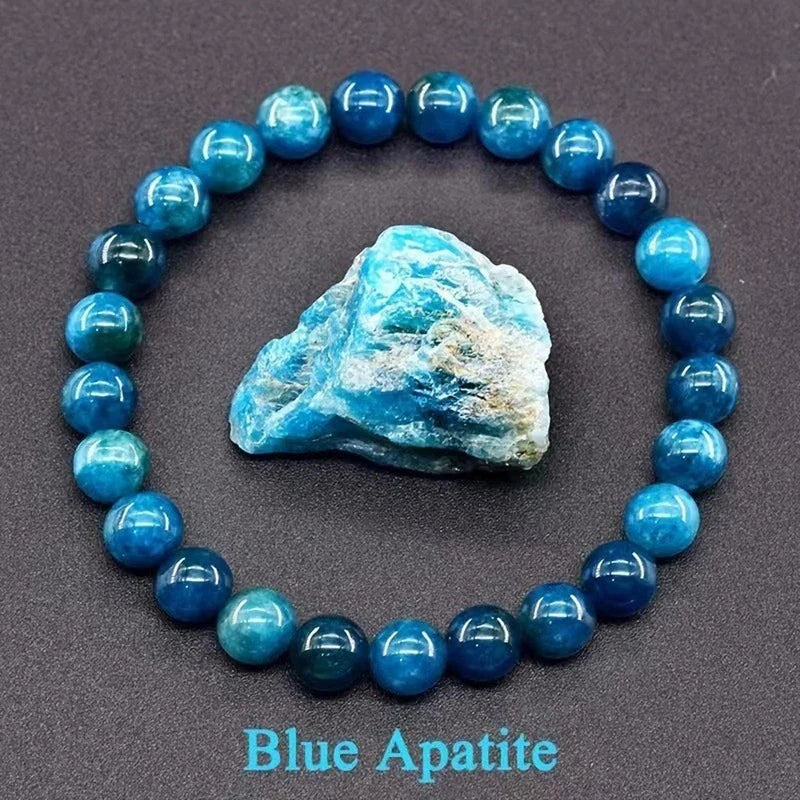 Natural Stone Bead Bracelet for Women & Men Lapis Lazuli Jewelry Gift