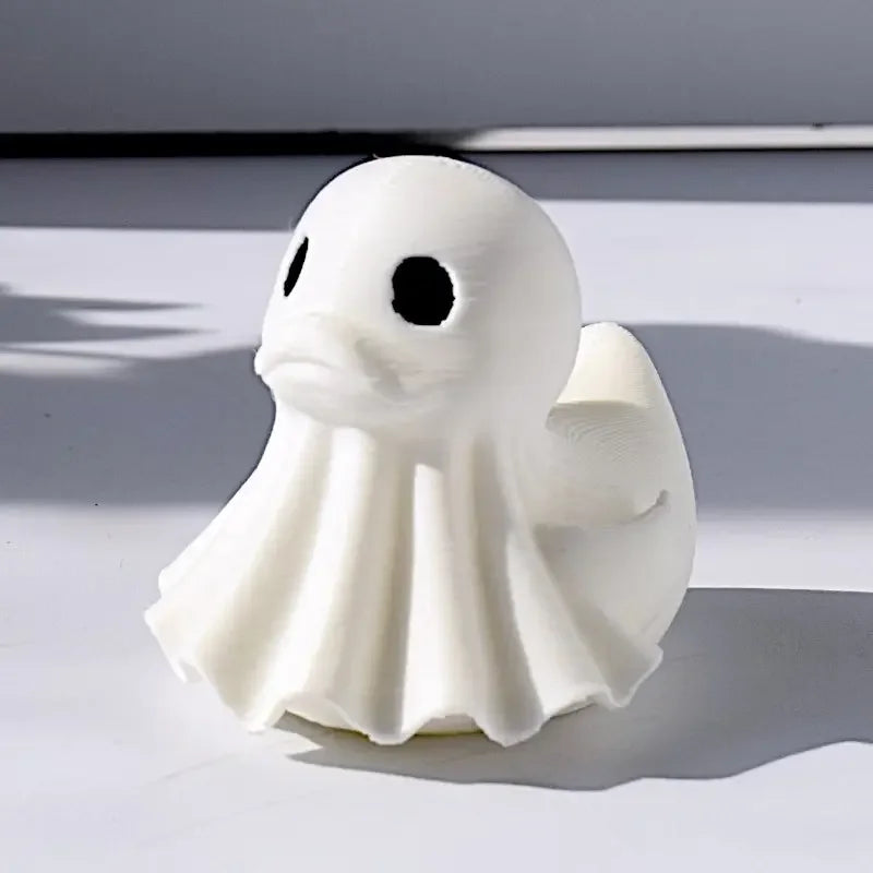 Halloween Ghost Duck Decor Set - Horror Wizard Desktop & Car Figurines