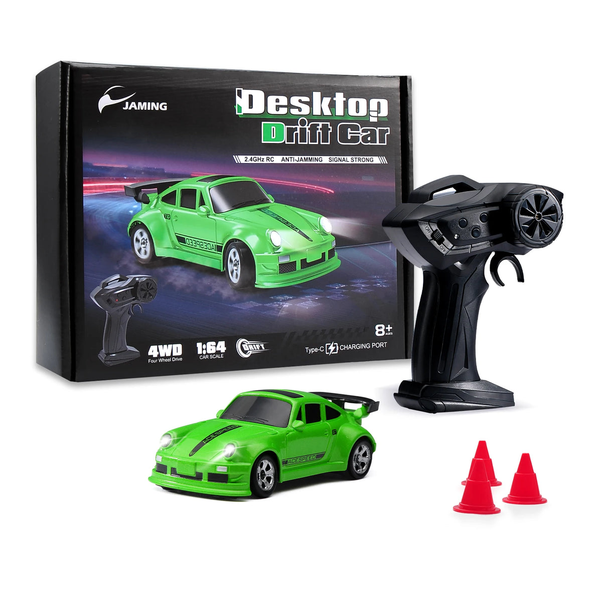 High-Speed RC Drift Car 1:64 Scale Mini Racing Toy for Boys - Multiple Colors