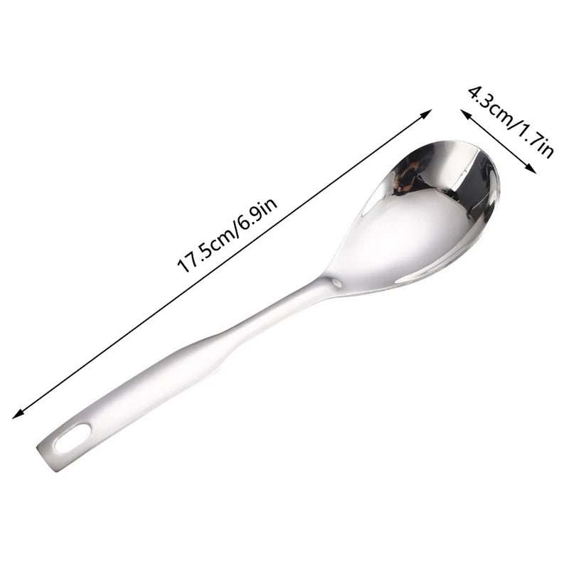 Stainless Steel Kitchen Spoon With Holes for Sauces & Caviar Straining – Durable Cooking Utensil