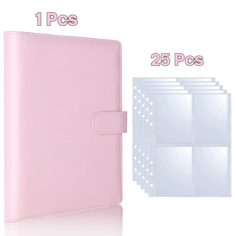25pcs Photo Card Binder Pages A5 Photo Album Collectible Card Storage