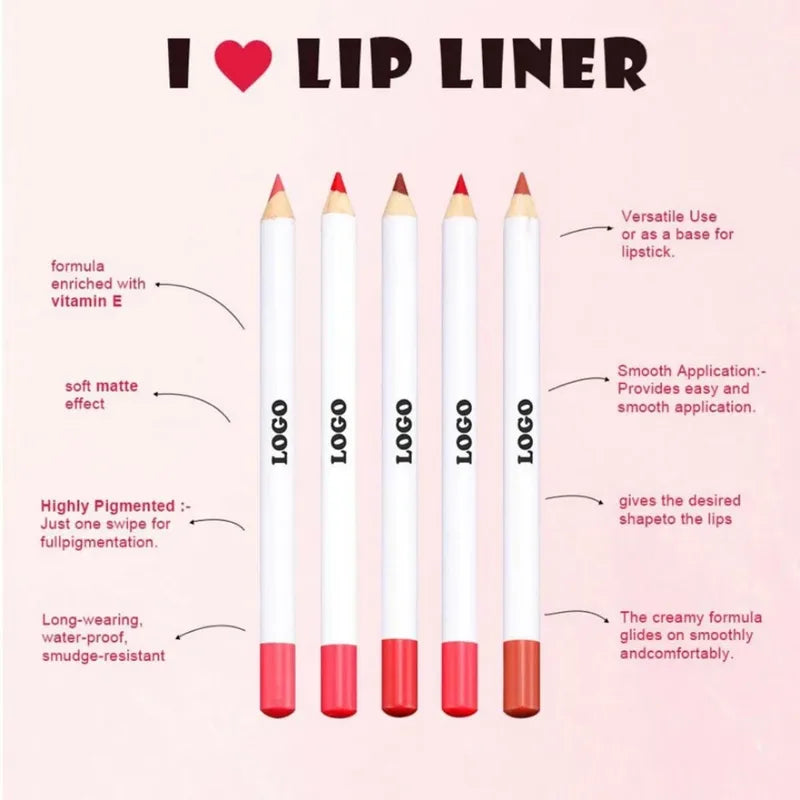 3-in-1 Lip Makeup Set Including Lip Liner, Matte Liquid Lipstick & Lip Gloss