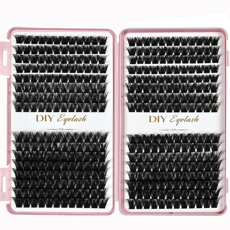 D Curl Lash Book Fluffy Volume & Individual Lash Clusters for DIY Extensions