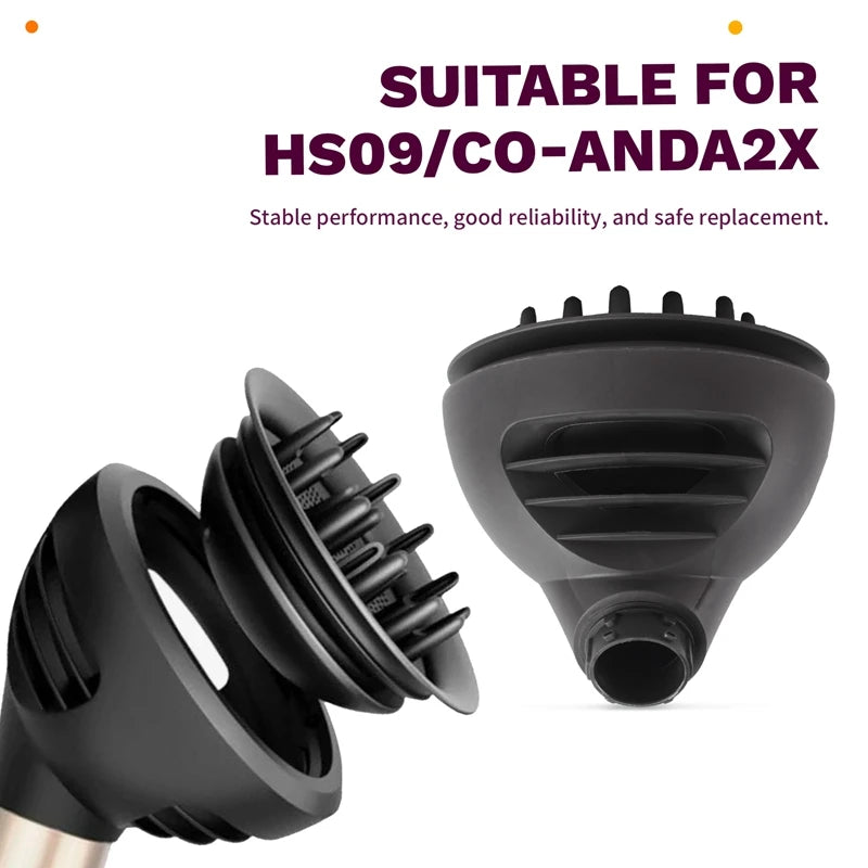 Diffuser Wave Curl Attachment for Dyson Airwrap HS09 Coanda Nozzle