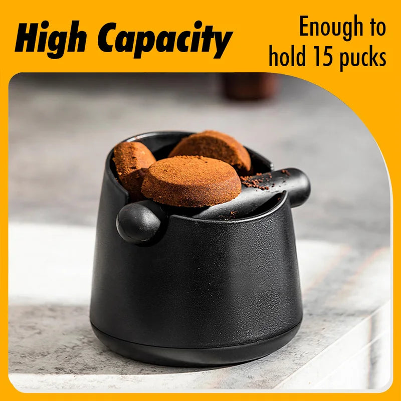 800ML Coffee Knock Box with Rubber Bar - Espresso Grounds Waste Bin