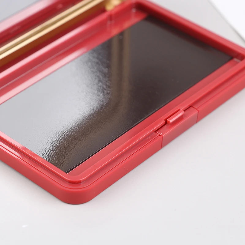 Magnetic Makeup Palette with Mirror - Empty Cosmetic Storage Box for Eyeshadow Blush