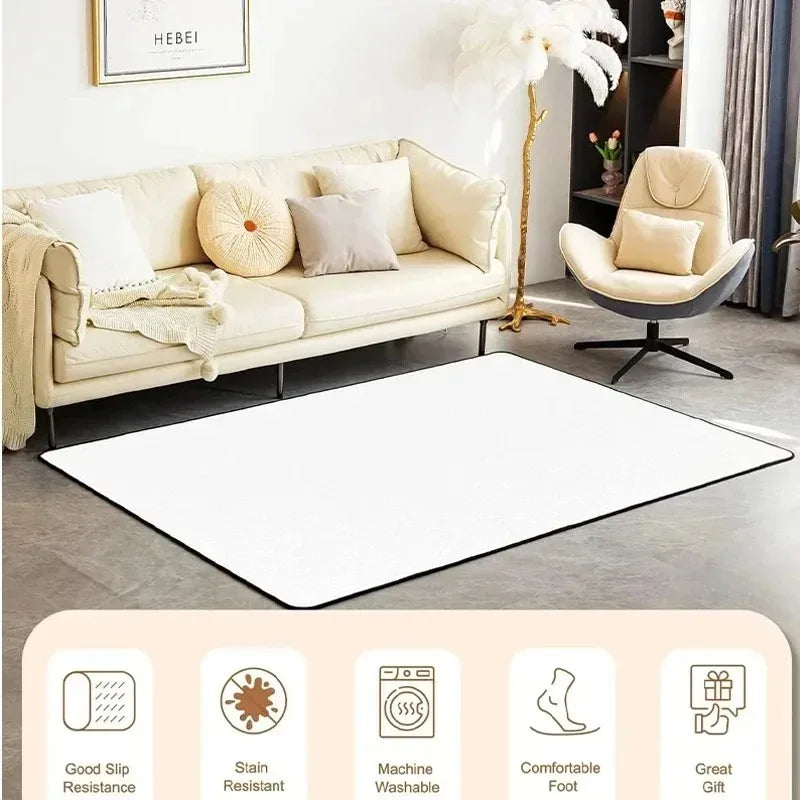 Modern Abstract Swirl Geometric Area Rug - Non-Slip Indoor Floor Mat for Living Room and Bedroom