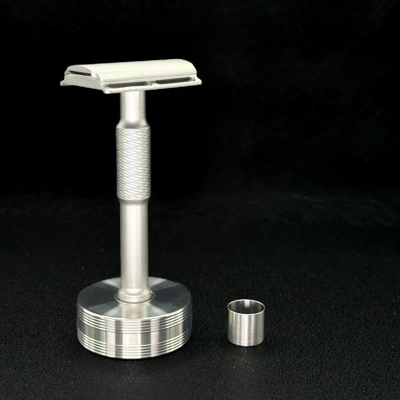 316L Stainless Steel Razor Stand with Variable Diameter Base for Men’s Grooming
