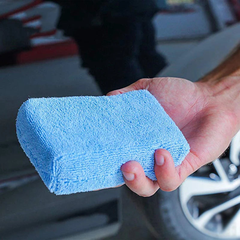 Microfibre Car Wax Applicator Pads for Polishing and Detailing - Pack of 2/10