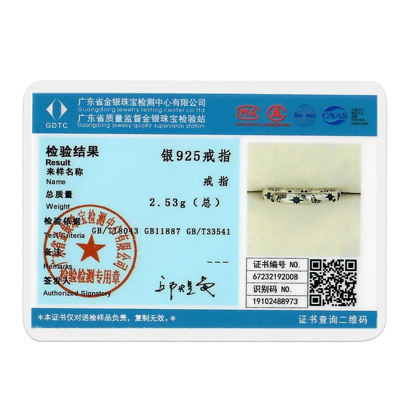 Sterling Silver Star Sun & Starry Sky Ring for Women Wedding Anniversary Jewelry