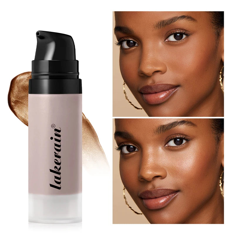 Highlight Dewy Skin Gel Primer for Face & Body - Lightweight Hydrating Makeup Base