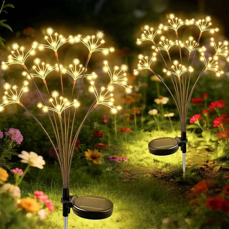 Solar Garden Flower Lights Waterproof Outdoor Decorative Landscape Lighting