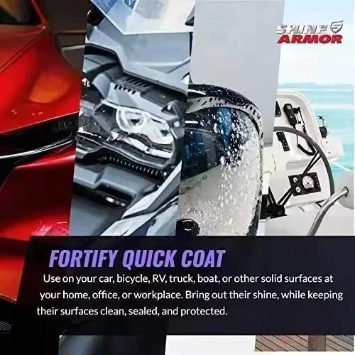 Ceramic Coating Car Wax Spray Waterless Wash & Hydrophobic Top Coat