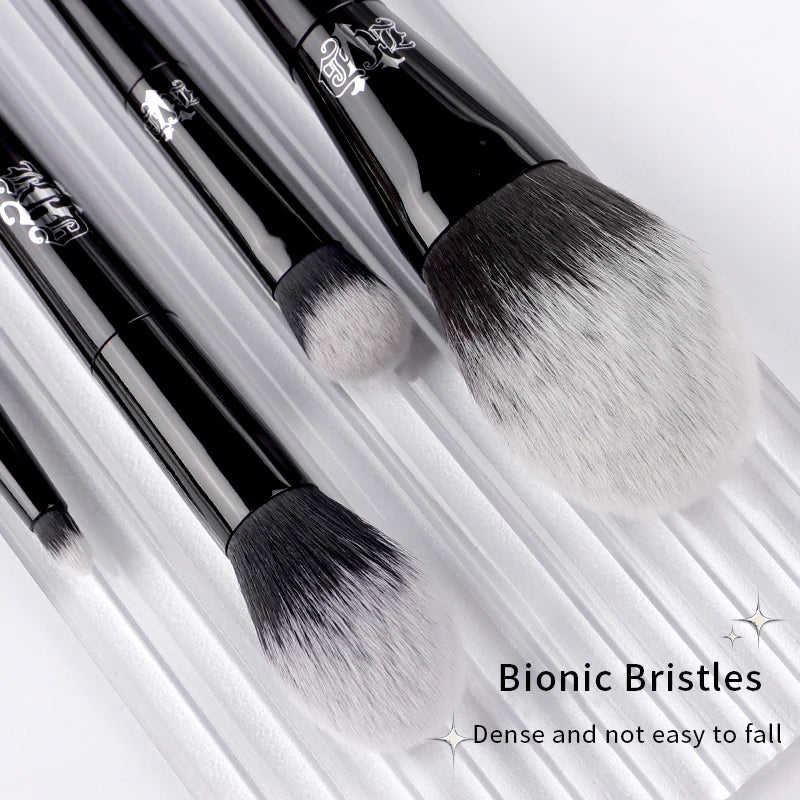 Makeup Brush Set with Foundation Blush Eyeshadow Concealer Sculpting Tools - KVD Style