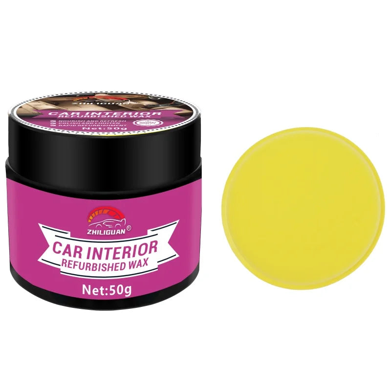 Car Interior Renovation Wax - Scratch Repair & Gloss Restoration for Plastic & Leather