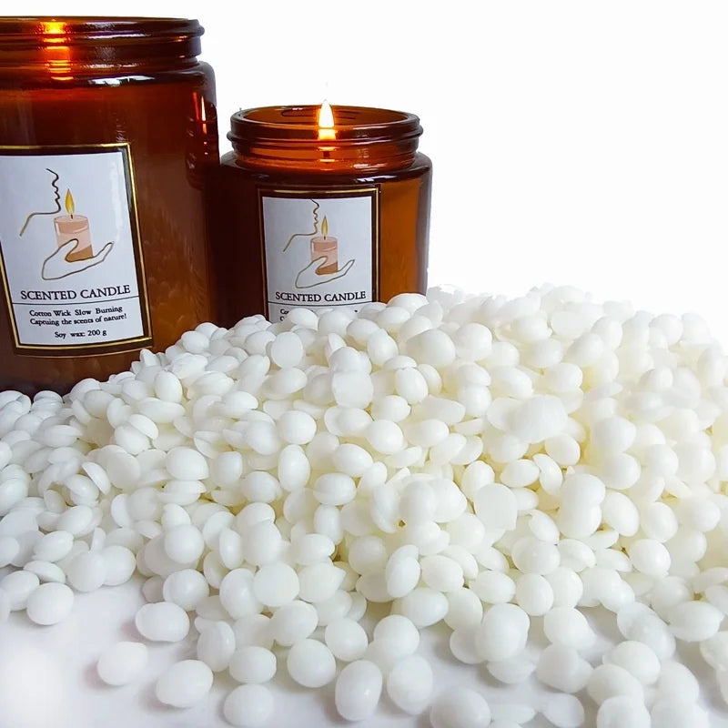 Natural Soy Wax for Candle Making - 500g or 1Kg, Unscented, Eco-Friendly Raw Material