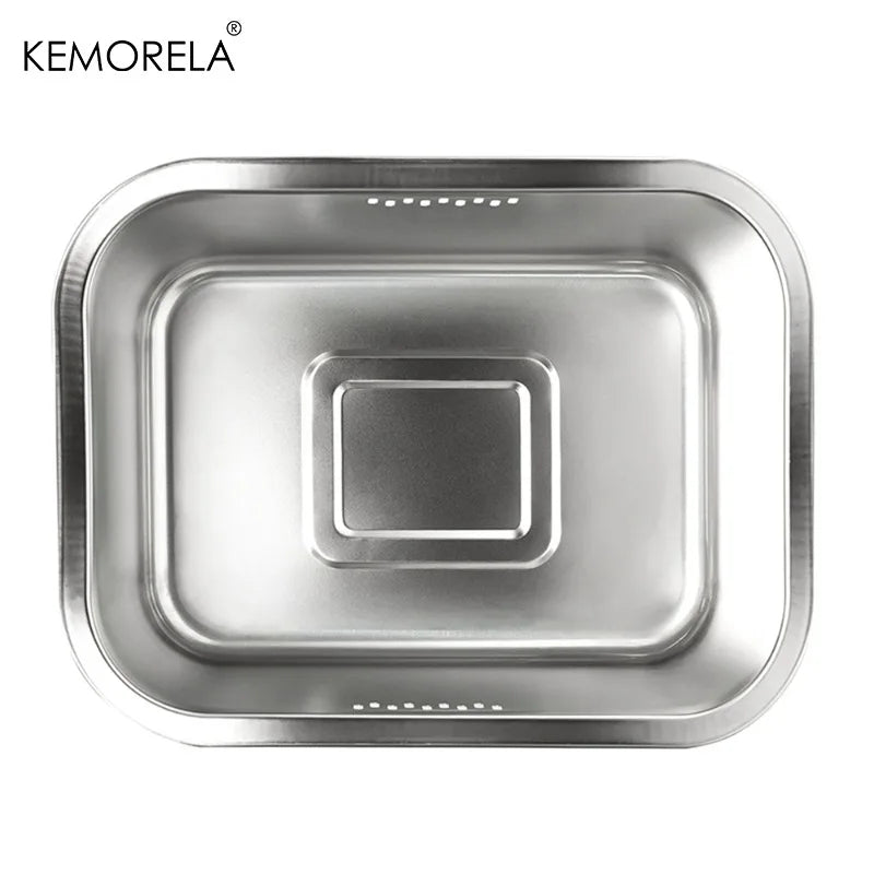 10L Stainless Steel Multipurpose Kitchen Sink Bowl - Dishwashing & Vegetable Washing