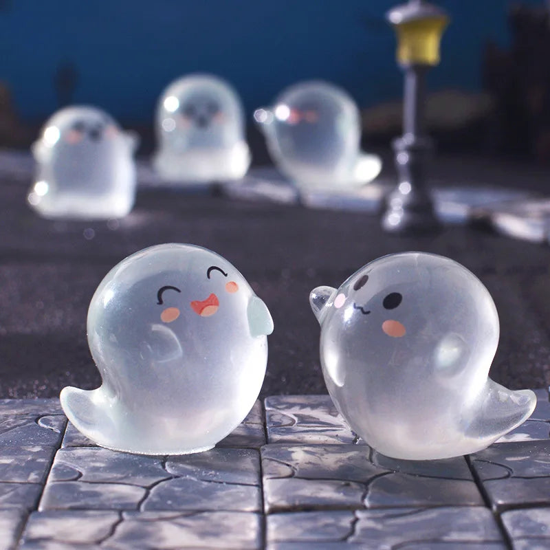 Luminous Mini Ghost & Devil Figures Halloween Decor Set - Home & Party Ornaments