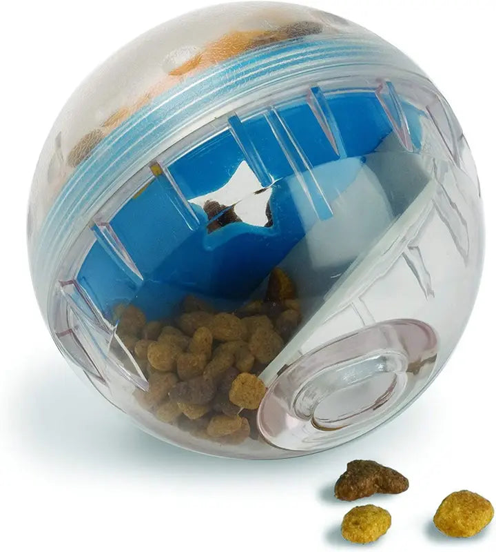 Interactive Dog Treat Dispenser Ball - Slow Feeder Toy for Stress Relief