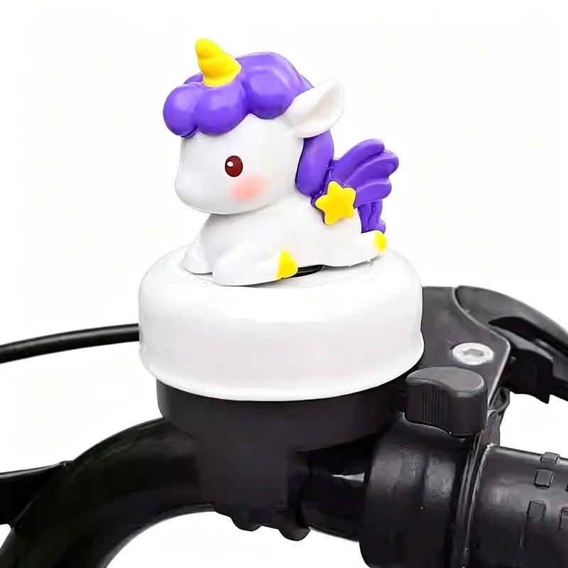 Universal Loud Cartoon Unicorn Bicycle Bell for Kids Safe Cycling Accessory