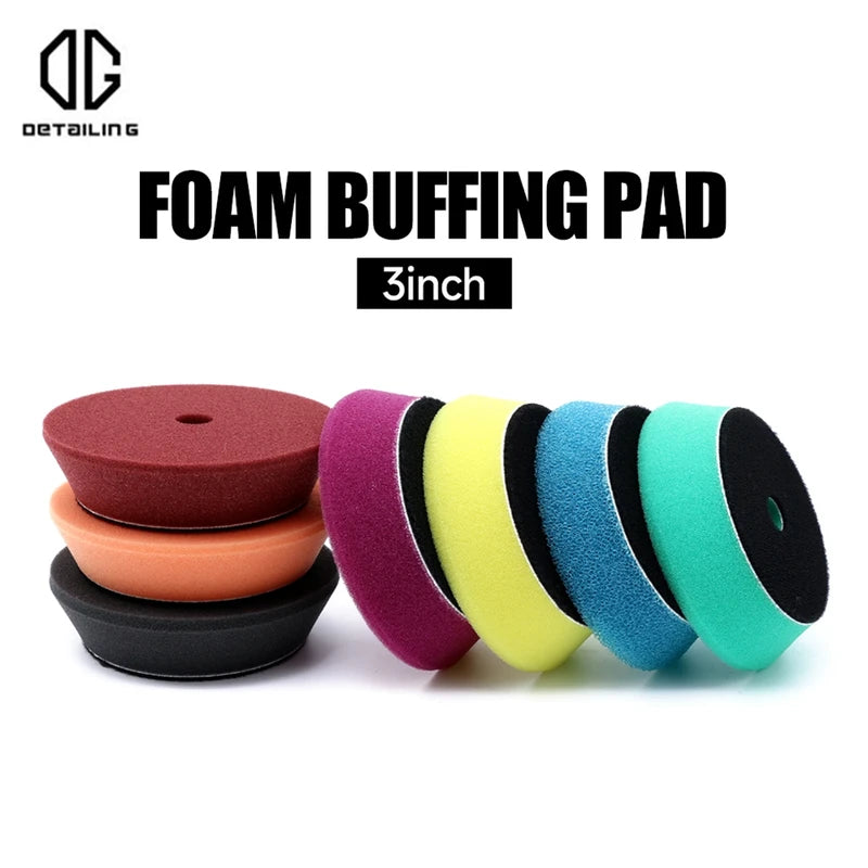 Car Polishing Foam Pads Set - 3/5/6 Inch Dual Action & Rotary Buffing Pads