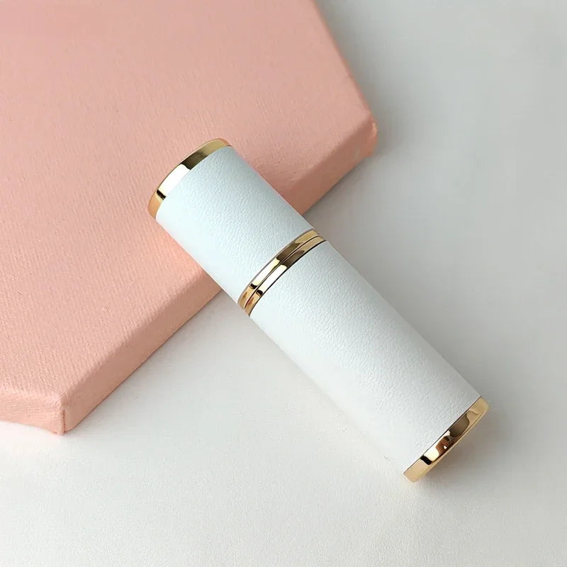 5ml Refillable Leather Perfume Bottle with Spray Travel Container