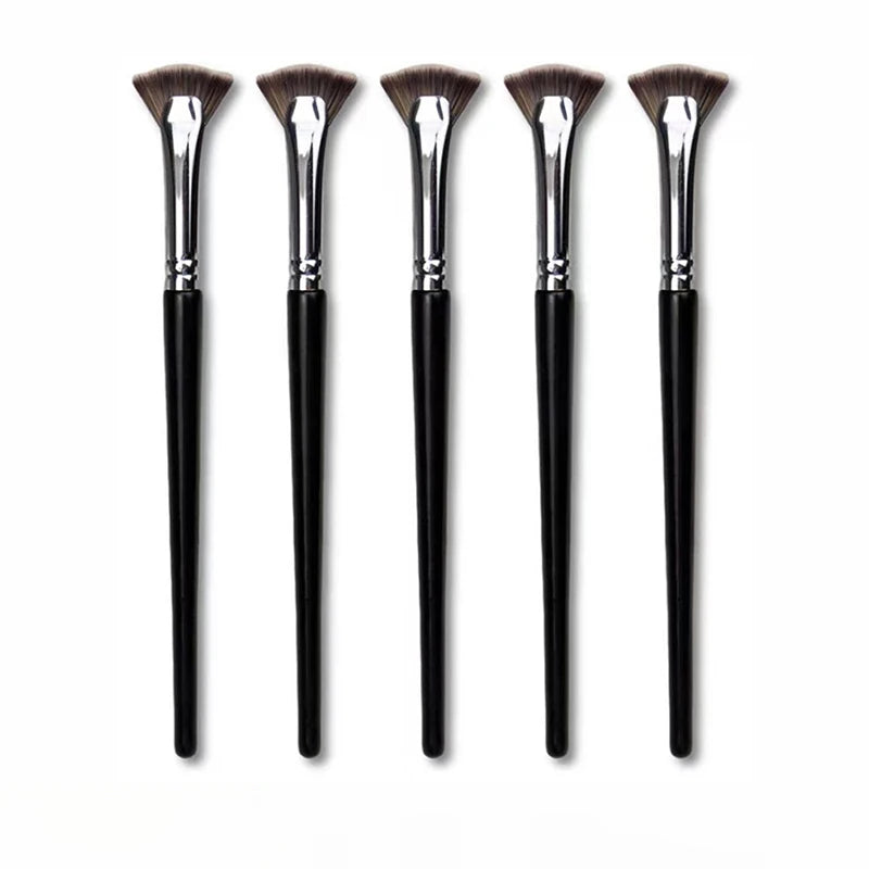Fan-Shaped Eyelash Brush for Precise Mascara and Eyelash Makeup Application