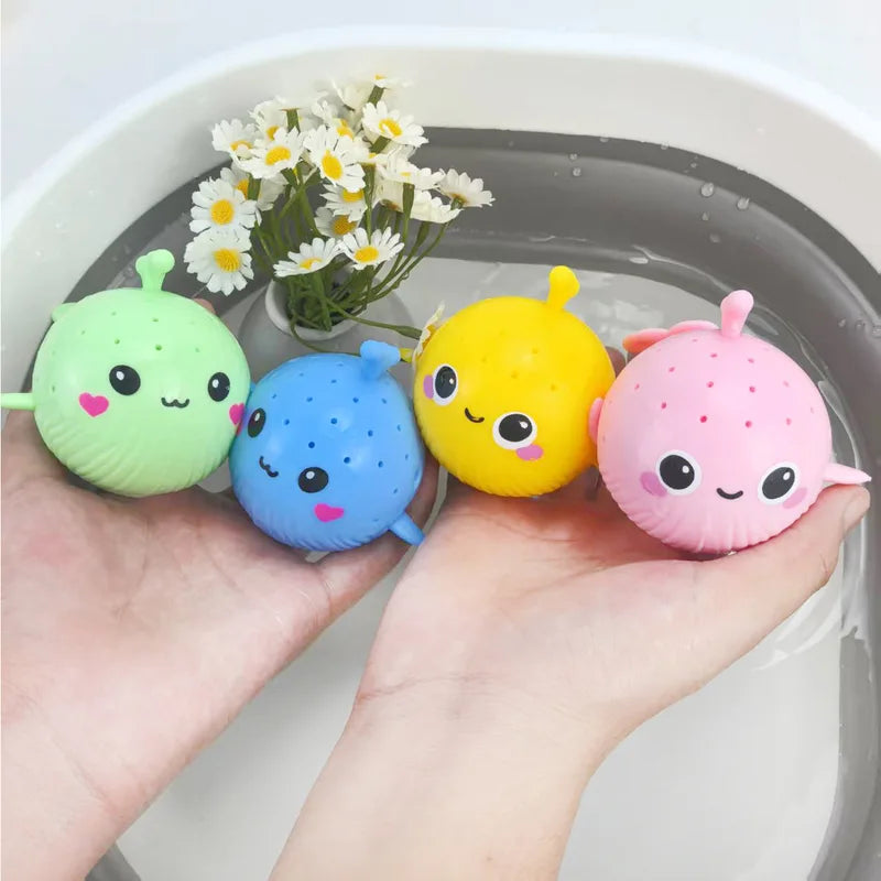 Kids Bath Toys Whale Water Absorbing Sponge Stress Relief Toy for Summer Swimming