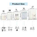 Reusable Clear Travel Storage Bags Set for Clothes and Accessories