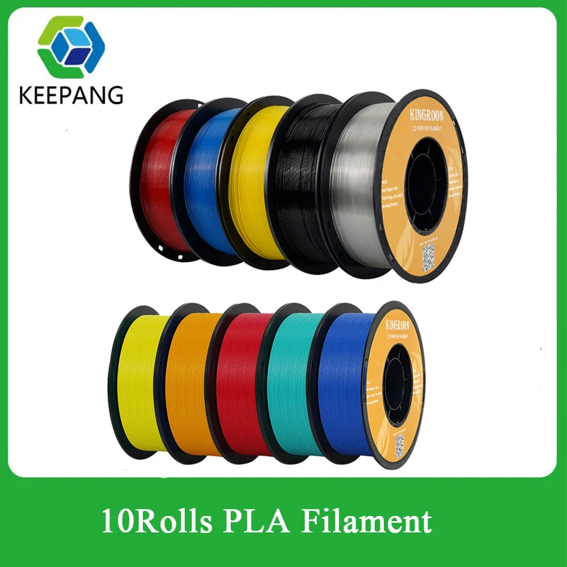 10kg Mixed Color PLA Filament for 3D Printers 1.75mm +/-0.02mm Vacuum Pack