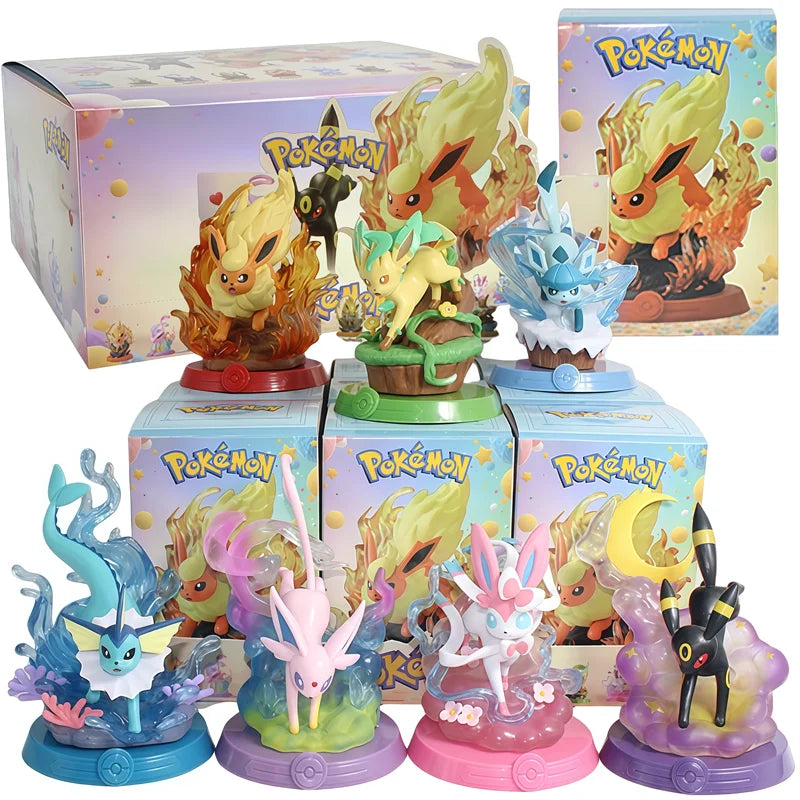 Pokemon Eeveelutions Anime Figure Set - Blind Box Toys for Kids & Collectors