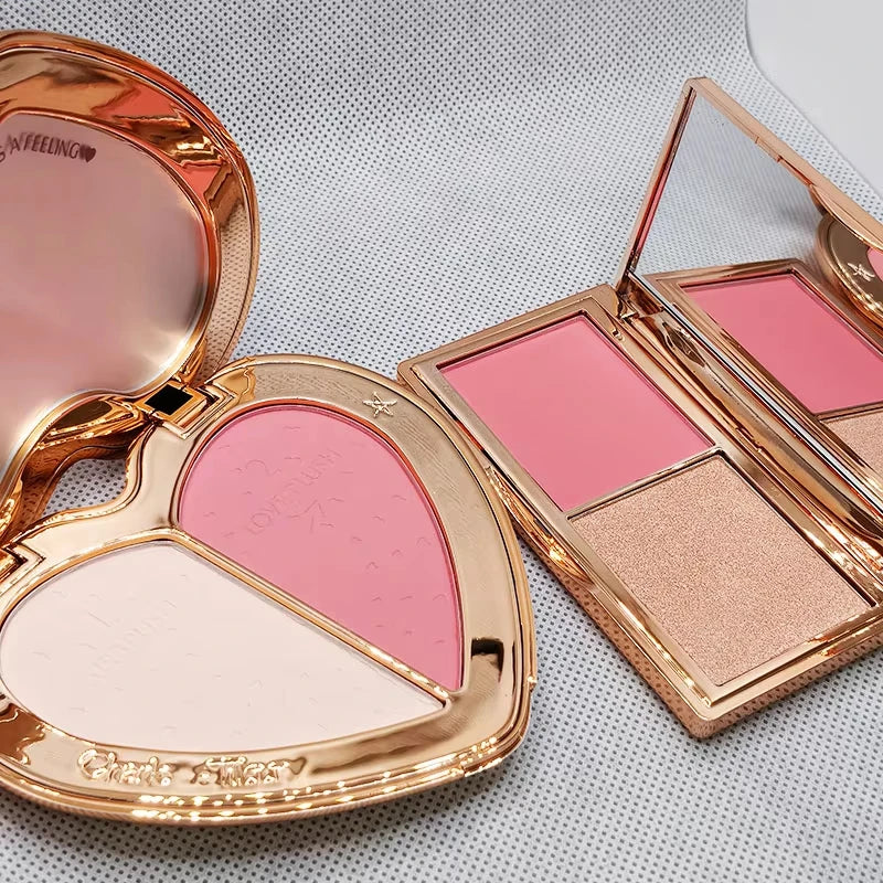 Blurring Face Powder with Highlighter & Luminous Finish - Long Lasting Makeup