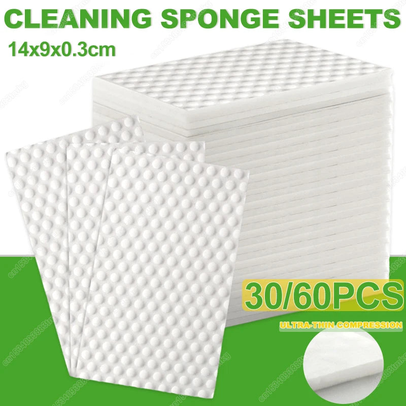 Melamine Sponge Sheets 30/60PCS Kitchen & Bathroom Cleaning Erasers
