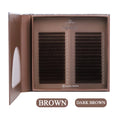 Premium Mink Eyelash Extensions - 32 Rows Brown Chocolate Curl 9-16mm