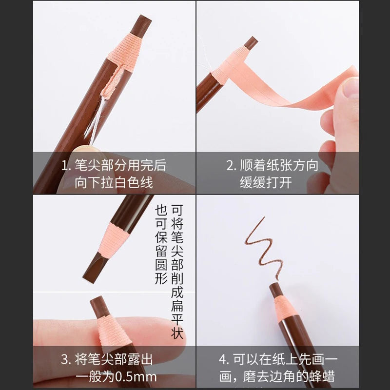 Waterproof Eyebrow Pencil 10-Pack - Long Lasting, Beginner Friendly, Multiple Colors