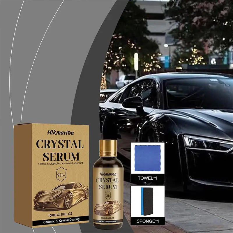 Ceramic Car Coating Kit Liquid Nano Crystal Serum Waterproof Wax 9H+
