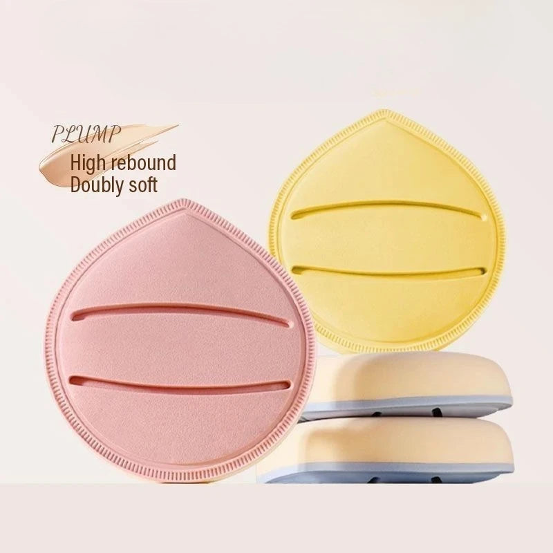 Dual-Use Makeup Sponge Puff - Thick Cotton, Waterdrop Shape for Wet & Dry Application