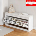 Multi-Function Shoe Change Stool with Storage — Entryway Shoe Rack and Locker